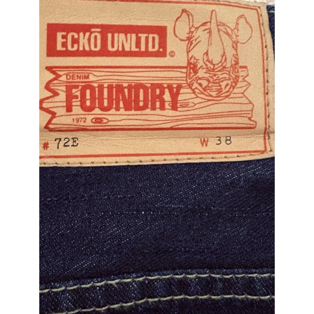 Vintage Ecko Unltd Y2K Baggy Denim‎ Jeans Mens Size 38 Hip Hop Streetwear